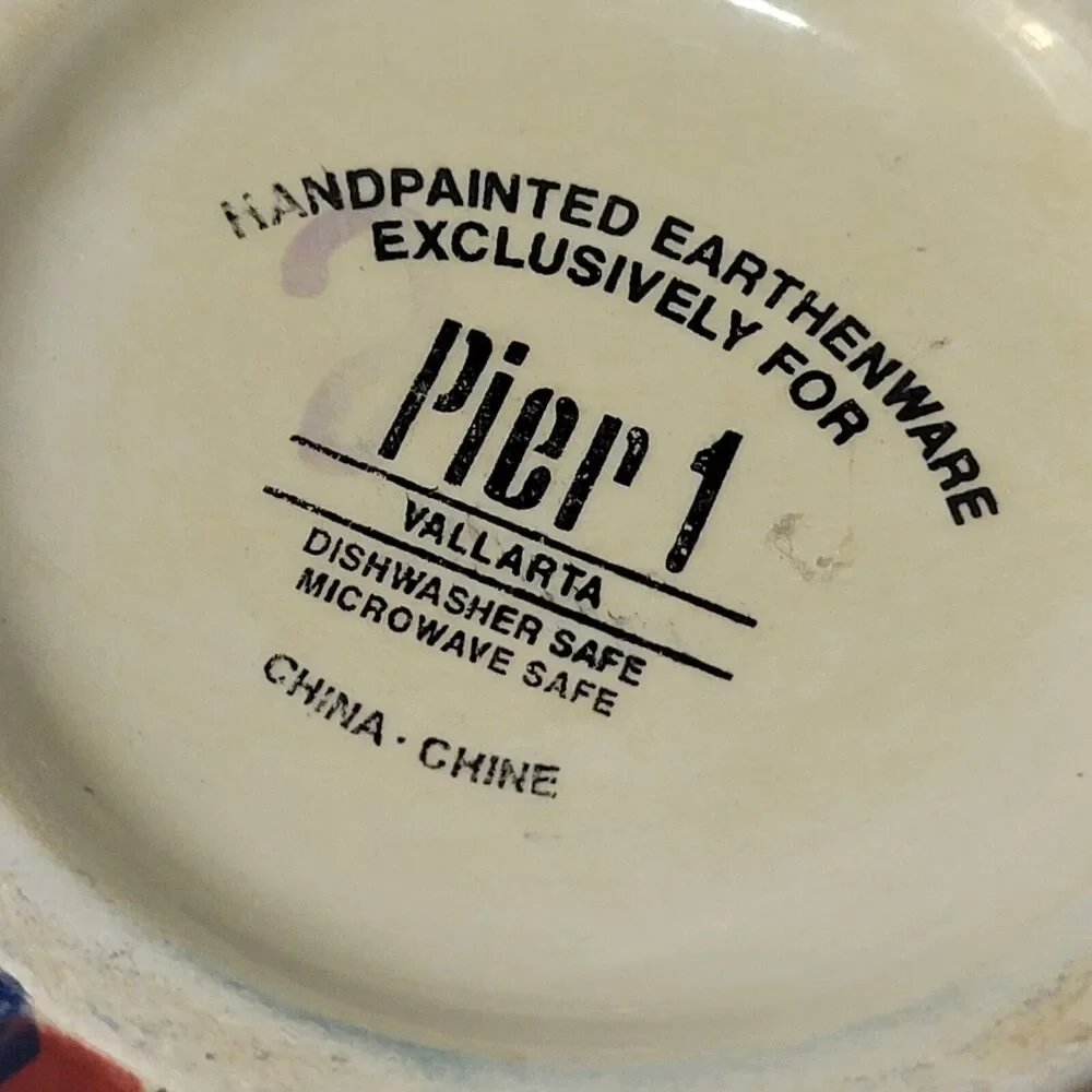 Pier 1 Valarta Floral  Coffee Mug